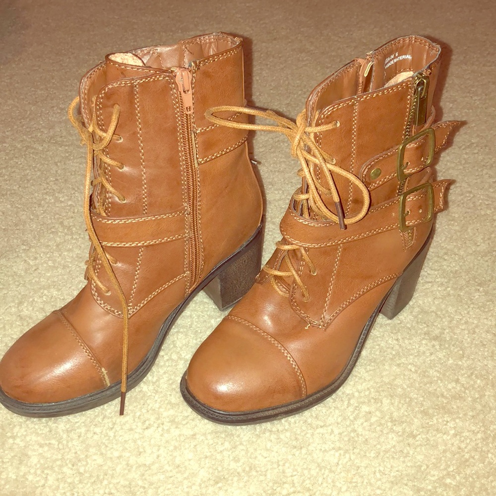 🛑 sold!!!!  Bamboo brown ankle boots